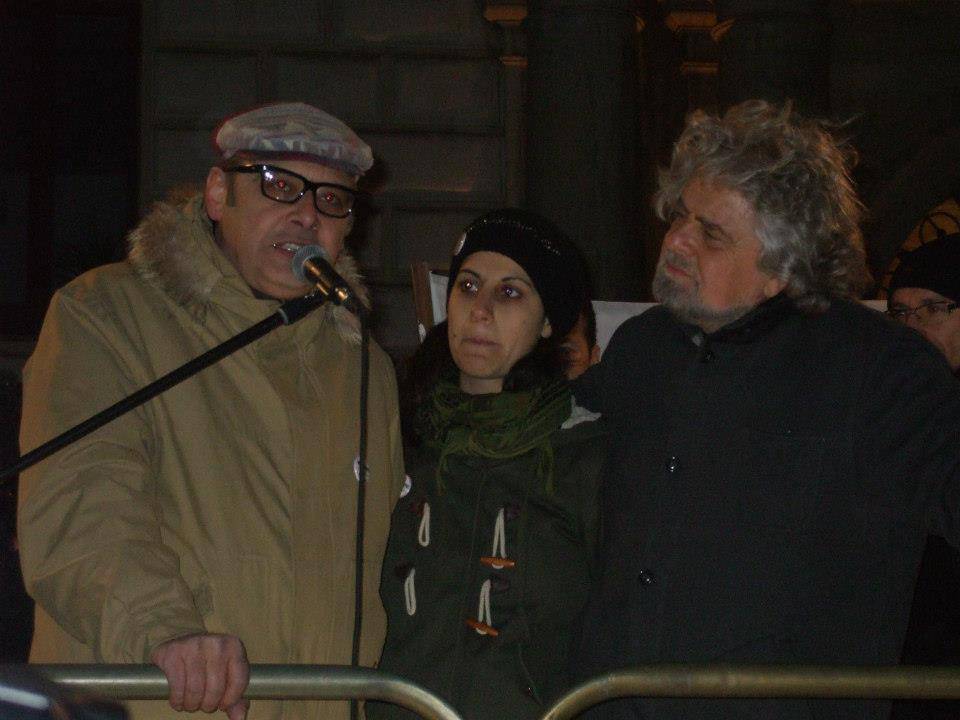 Peppe Di Bello con Liuzzi e Grillo