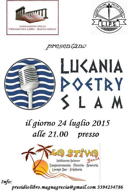 Tutto pronto per il Lucania Poetry Slam di Policoro