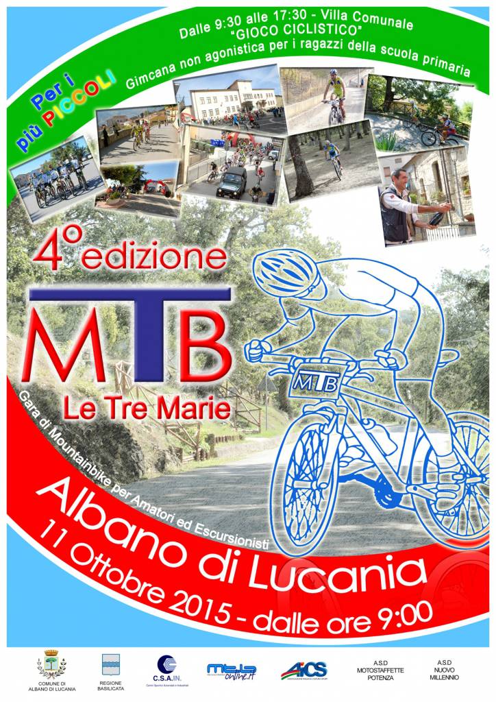 Mountain bike, il Torneo Le Tre Marie torna ad Albano di Lucania