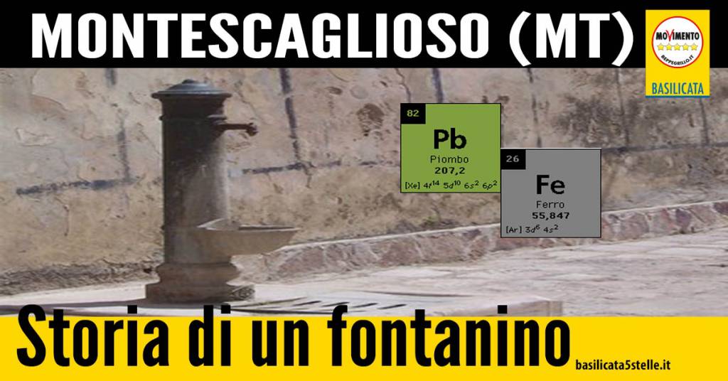 Acqua al piombo e ferro al fontanino di Montescaglioso
