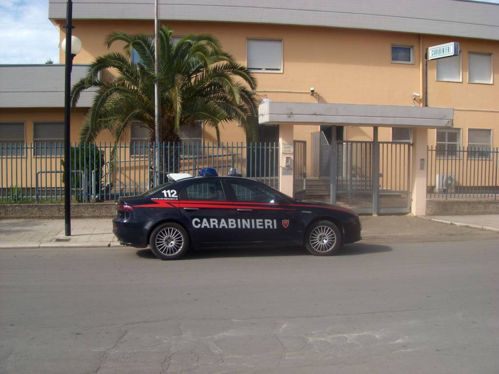 La caserma dei carabinieri di Irsina