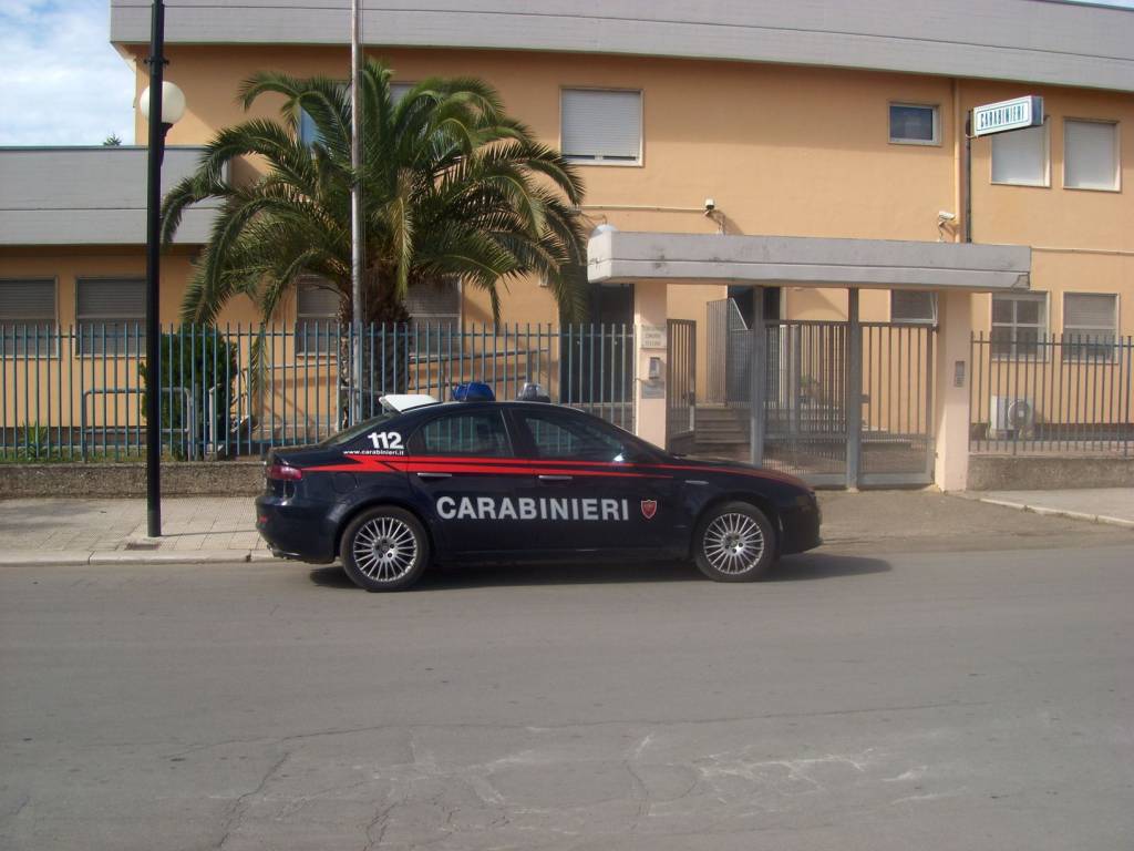 La Caserma carabinieri di Irsina