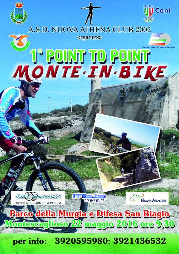 A Montescaglioso prima edizione della Point to Point Monte in Bike