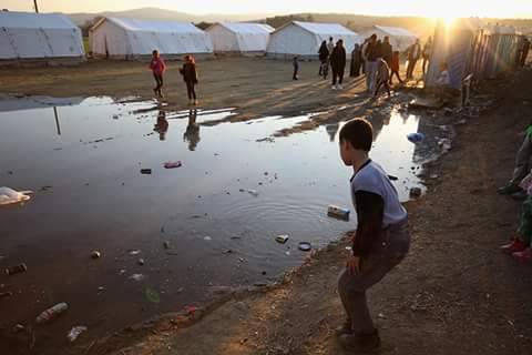 Il campo profughi di Indomeni
