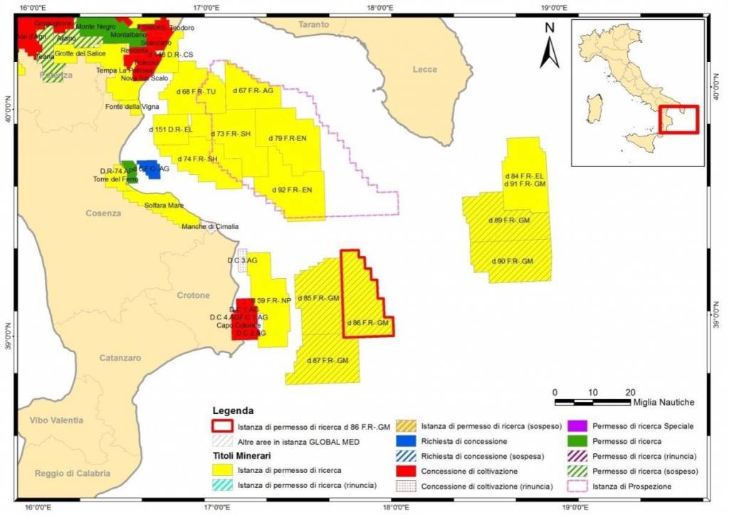 Ricerche petrolio nel Golfo di Taranto, rischi per la presenza di navi dei veleni