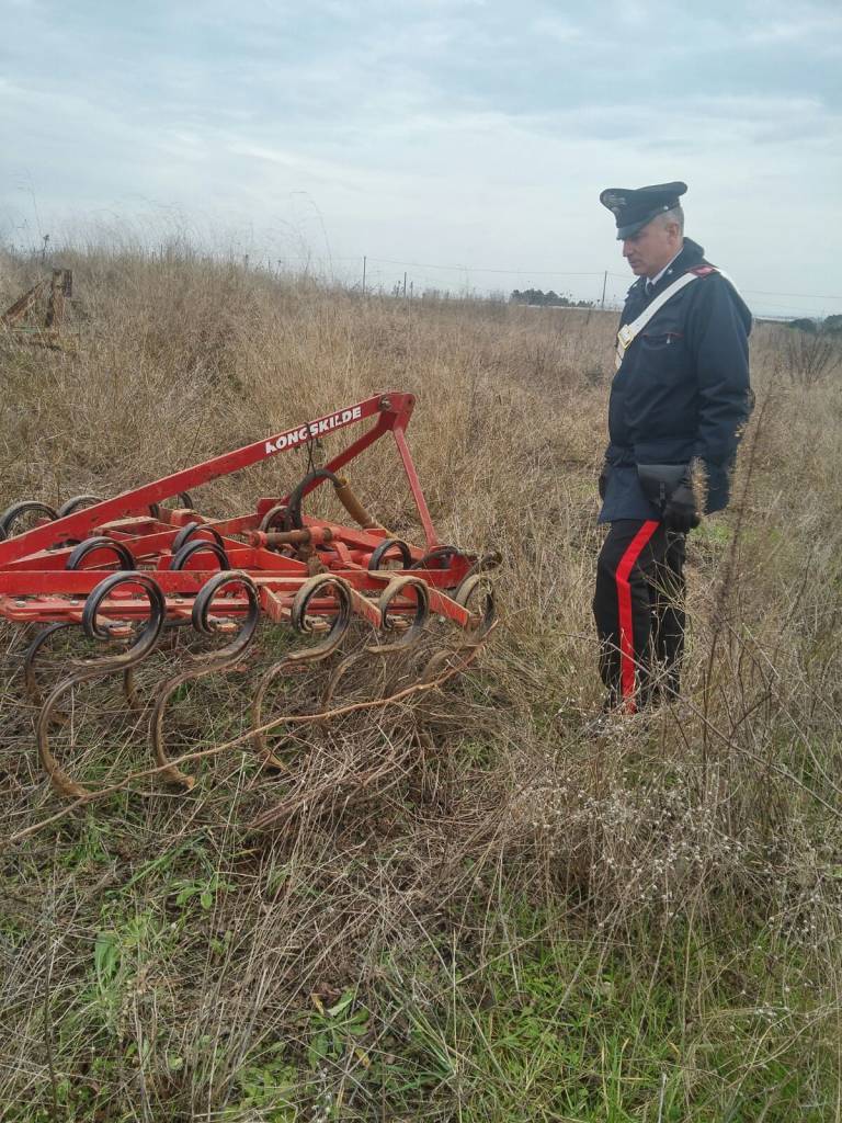 Furto di attrezzi agricoli nel Metapontino, carabinieri recuperano refurtiva