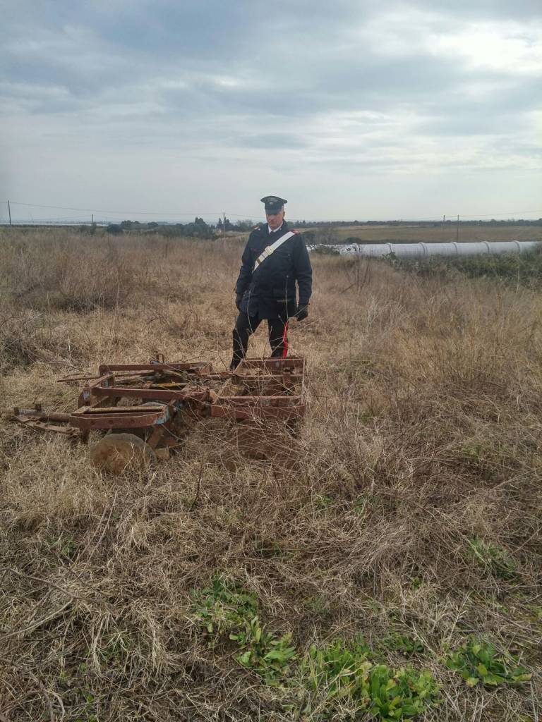 Furto di attrezzi agricoli nel Metapontino, carabinieri recuperano refurtiva