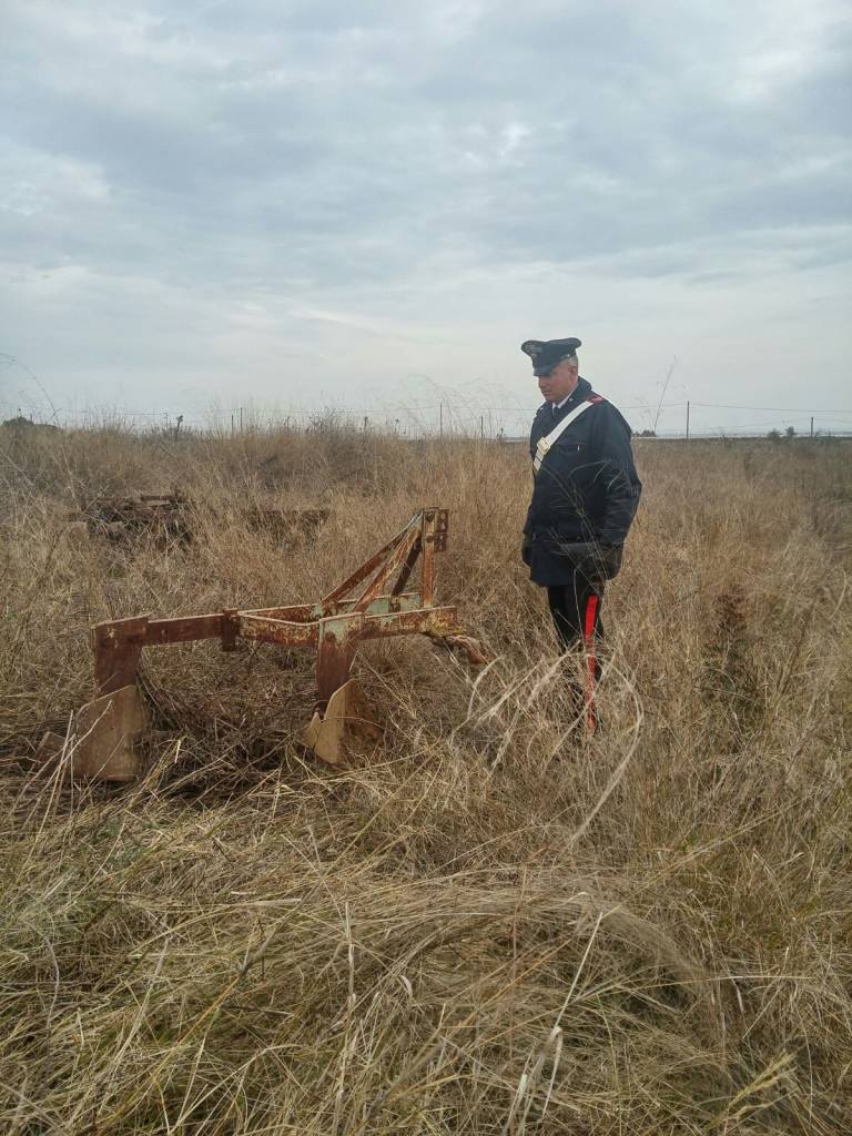 Furto di attrezzi agricoli nel Metapontino, carabinieri recuperano refurtiva