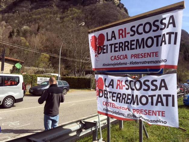 Terremoto Centro Italia: manifestanti bloccano la Salaria