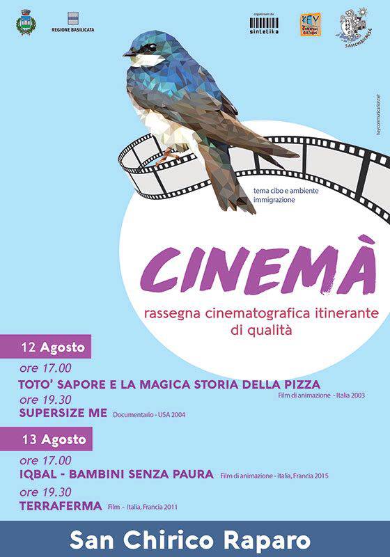 “Cinemà” – Rassegna cinematografica itinerante a San Chirico Raparo