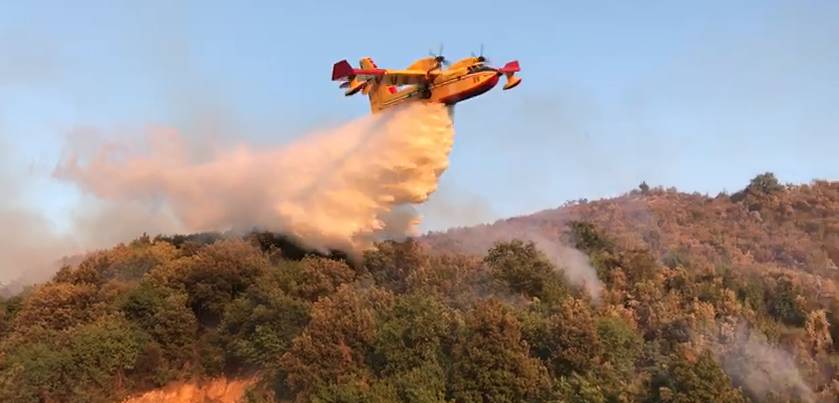 Incendi: 5 richieste di intervento aereo in Basilicata