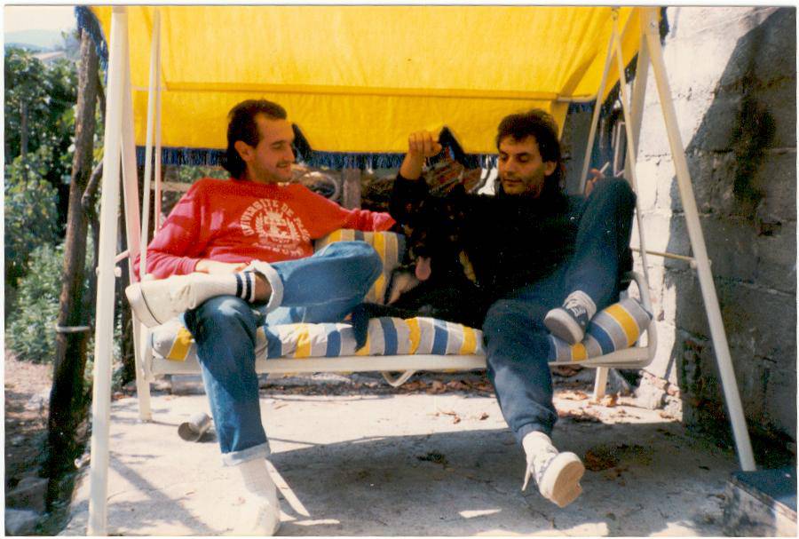 Mango e Graziano Accinni in una foto del 1986