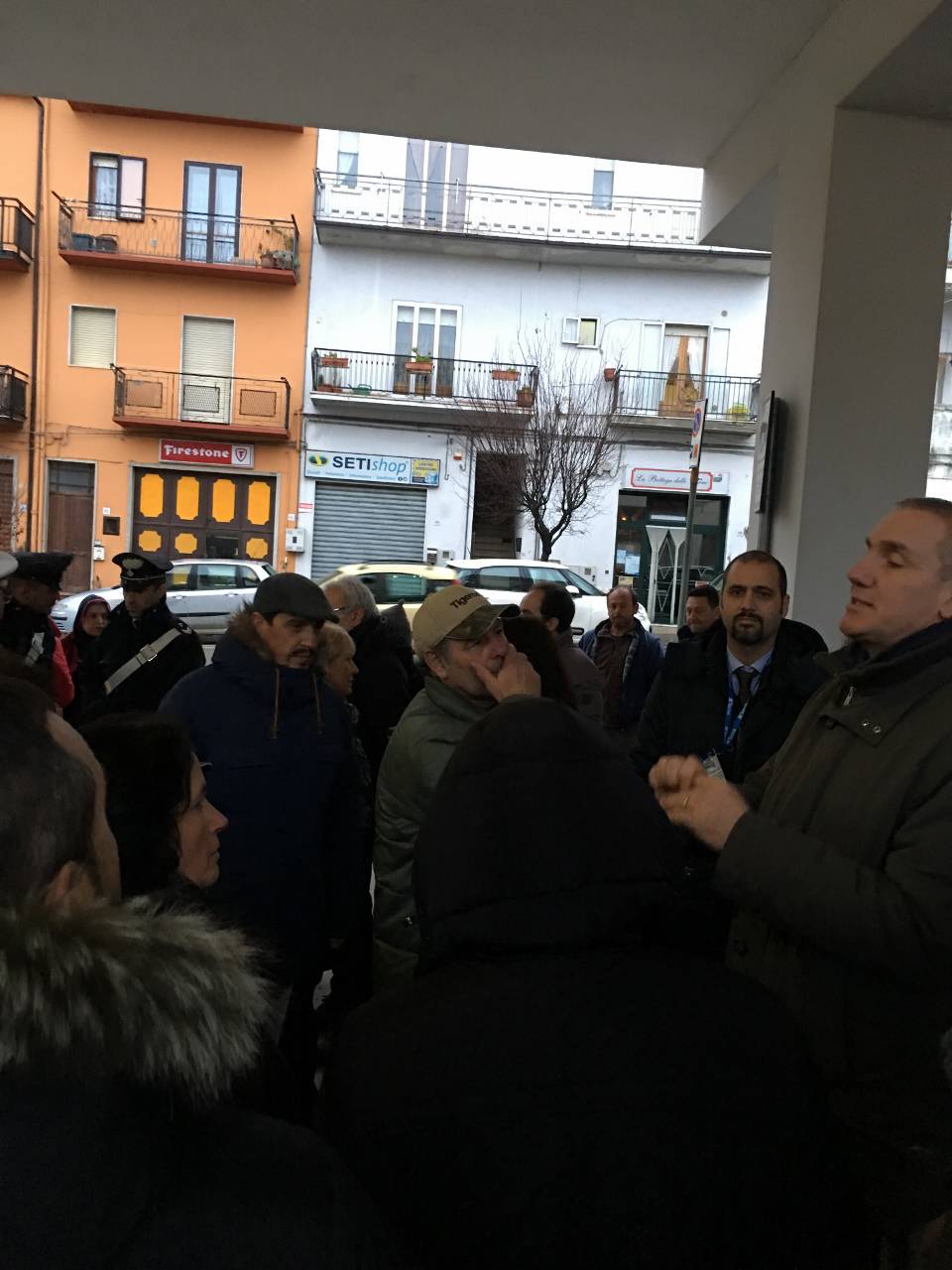 Manifestazioni dei cittadini a Oppido Lucano