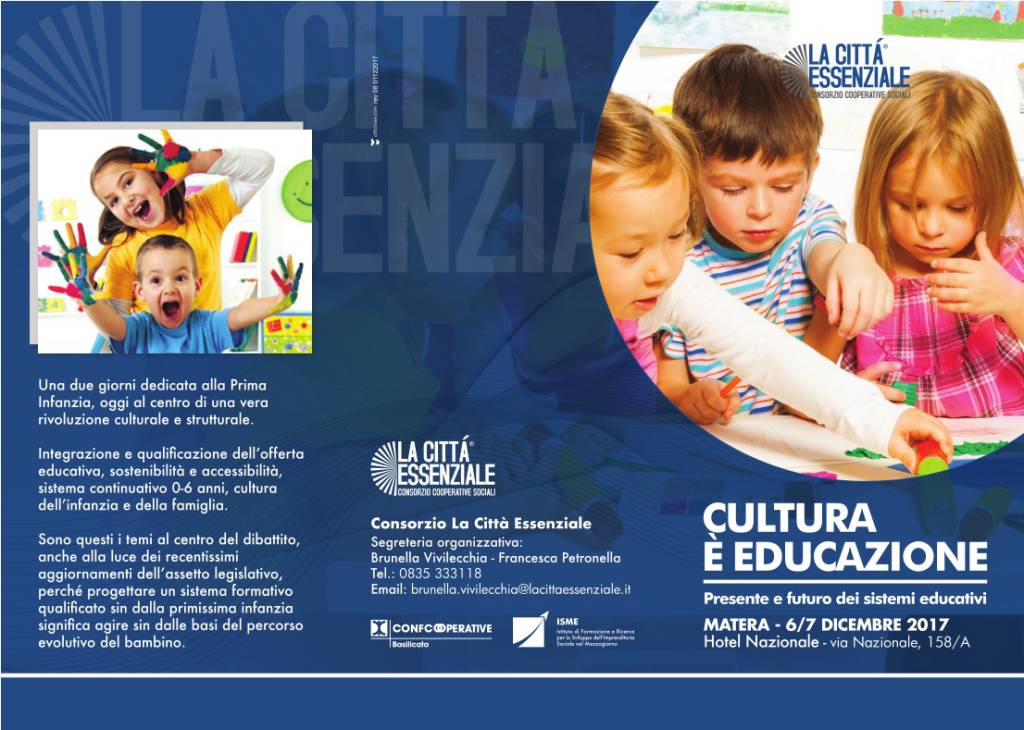 Cultura è Educazione, a Matera due giorni dedicati all’infanzia