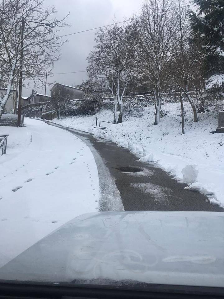 Atella, disagi nella frazione di Sant’Ilario dopo la prima neve