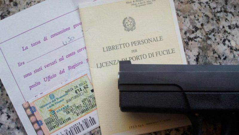 Armi in casa, in Basilicata aumentano le richieste di licenza