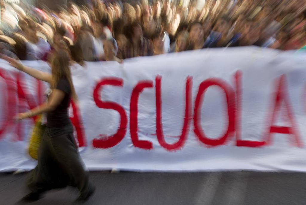 Manifestazione contro la Buona scuola