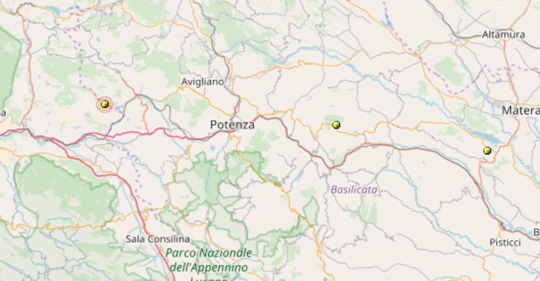 Terremoto magnitudo 3.2 tra Salerno e Potenza
