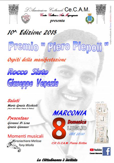 Il premio Piepoli allo skipper Sisto e al musicista Venezia