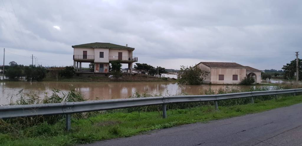 Allagamenti nel Metapontino, canali straripati e aziende agricole danneggiate