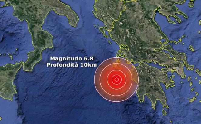 Terremoto in Grecia, scosso anche il Sud Italia. Ingv: “allerta tsunami”
