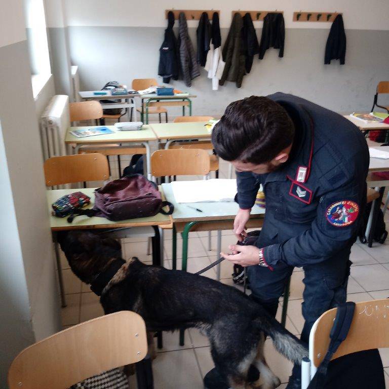 Hashish a scuola, carabinieri in istituto superiore di Ferrandina