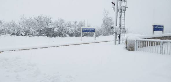Emergenza neve in Basilicata, attivato piano delle Ferrovie