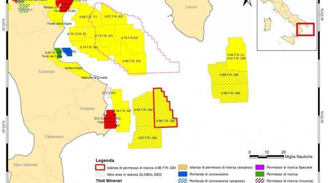 Mediterraneo No Triv: “Mise autorizza ricerca idrocarburi nello Jonio”
