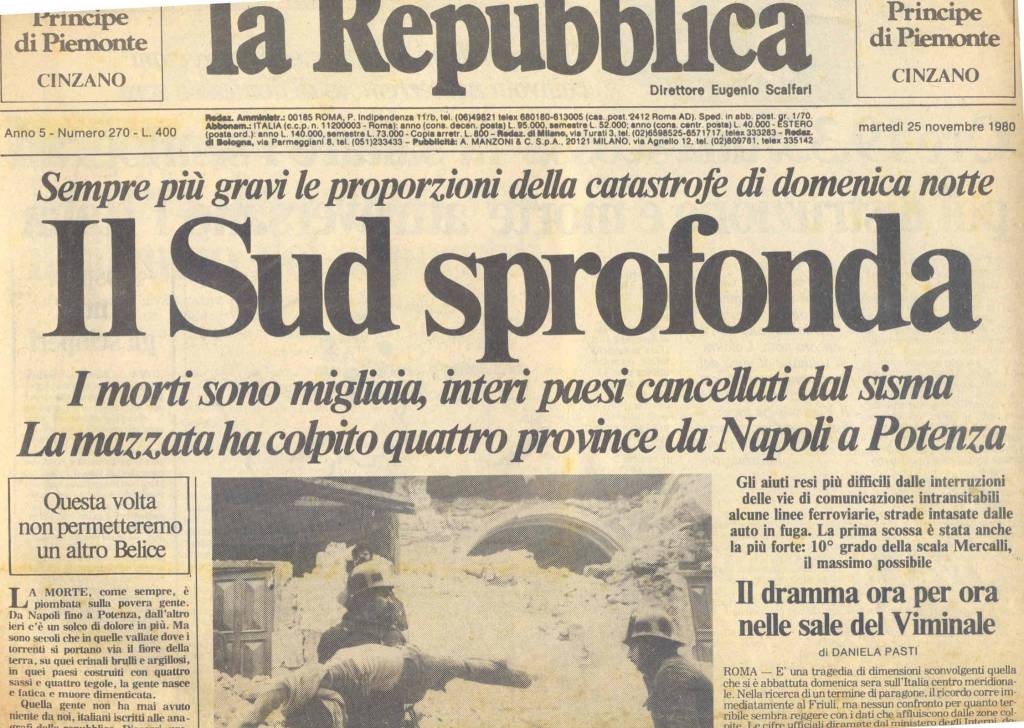 Appello dei Geologi di Basilicata:  Siamo veramente pronti per il “prossimo 23 novembre 1980”?