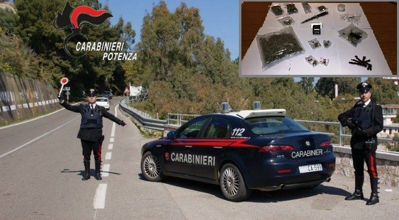 Droga, un 22enne arrestato dai carabinieri a Melfi