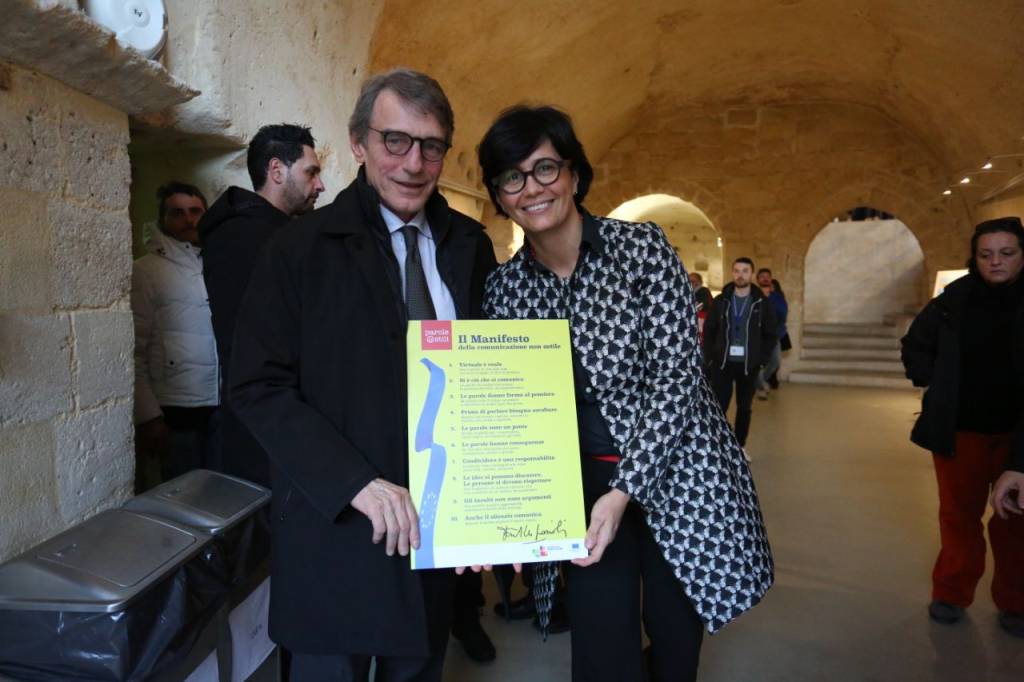 Il presidente del Parlamento europeo a Matera per firmare il Manifesto della comunicazione non ostile