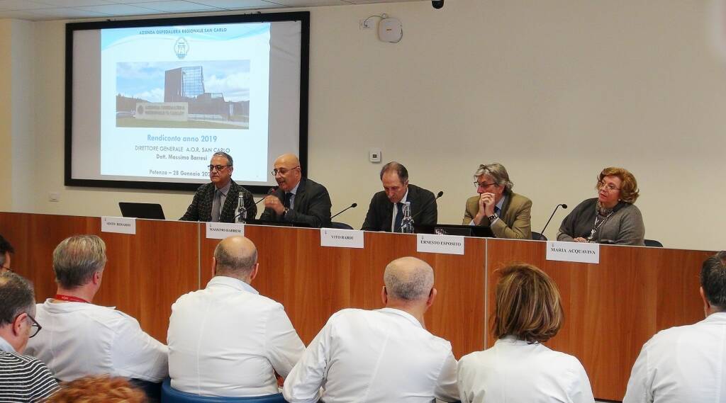 Il presidente Bardi alla presentazione del bilancio Aor San Carlo