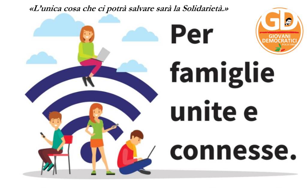 Condividiamo la rete Wifi con le famiglie senza Internet. La proposta dei Giovani Dem di Policoro