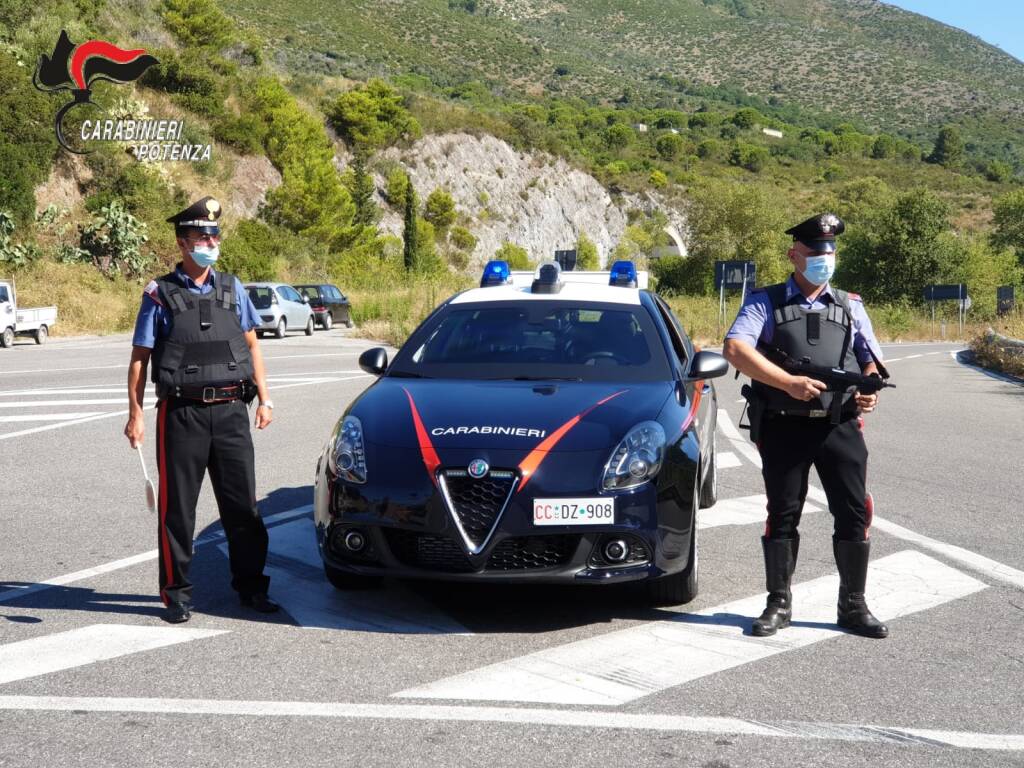 Carabinieri, sette denunce e sequestri di droga in provincia di Potenza