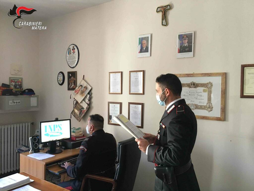Matera e provincia, percepiscono indebitamente il Rdc: i carabinieri denunciano 31persone