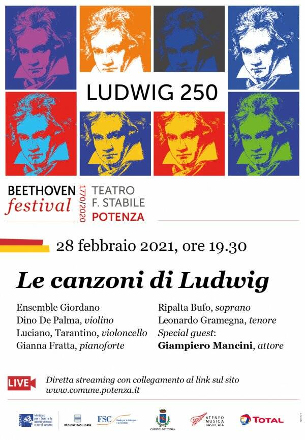 Le canzoni di Ludwig, a Potenza terzo appuntamento per celebrare la nascita di Beethoven