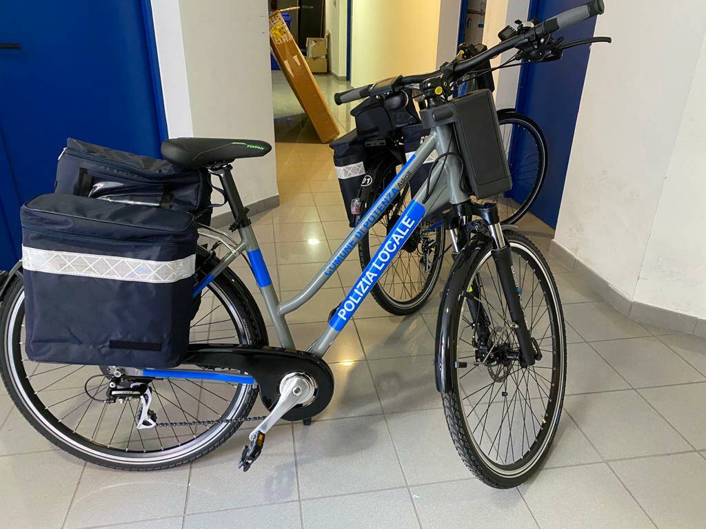 Bici elettrica Polizia locale Potenza