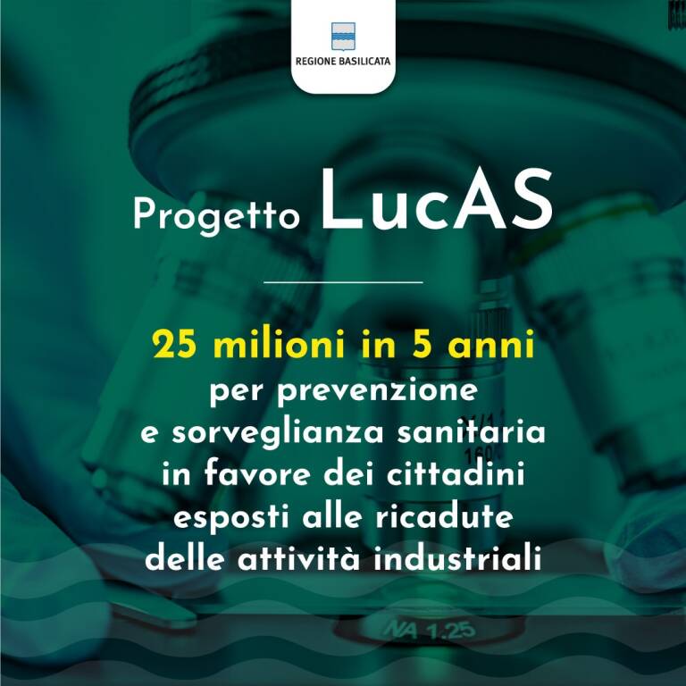 Ambiente e salute in Basilicata, presentato il progetto LucAS