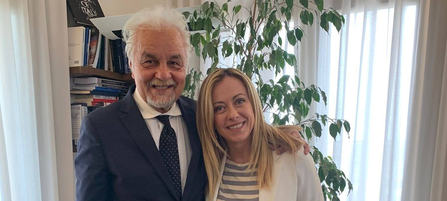 Rocco Leone e Giorgia Meloni