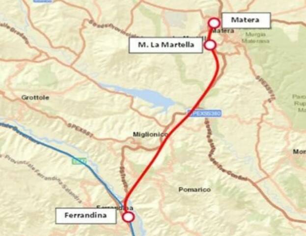Ferrovia Ferrandina-Matera, approvato il progetto definitivo