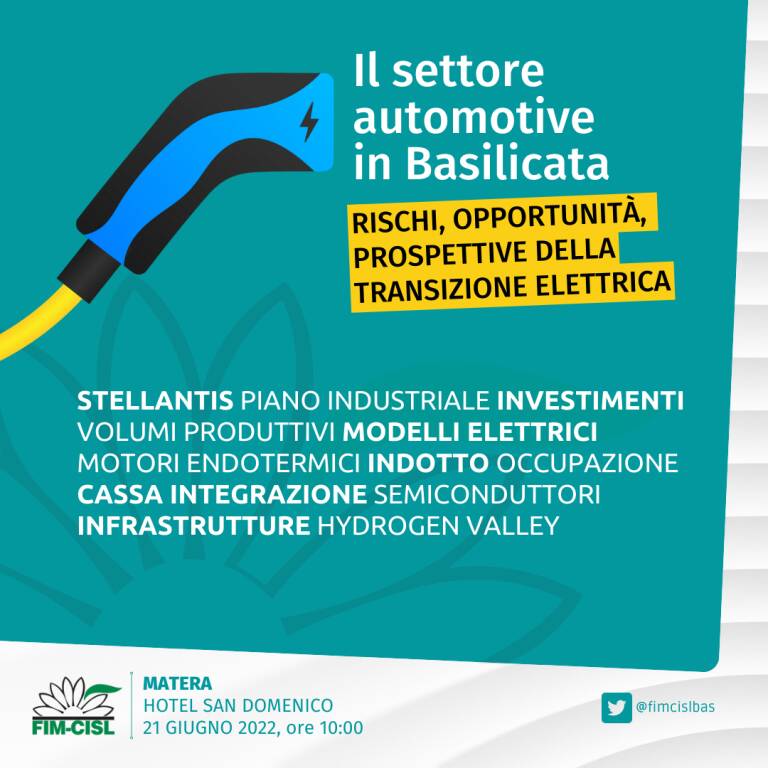 Automotive, martedì a Matera attivo della Fim Cisl