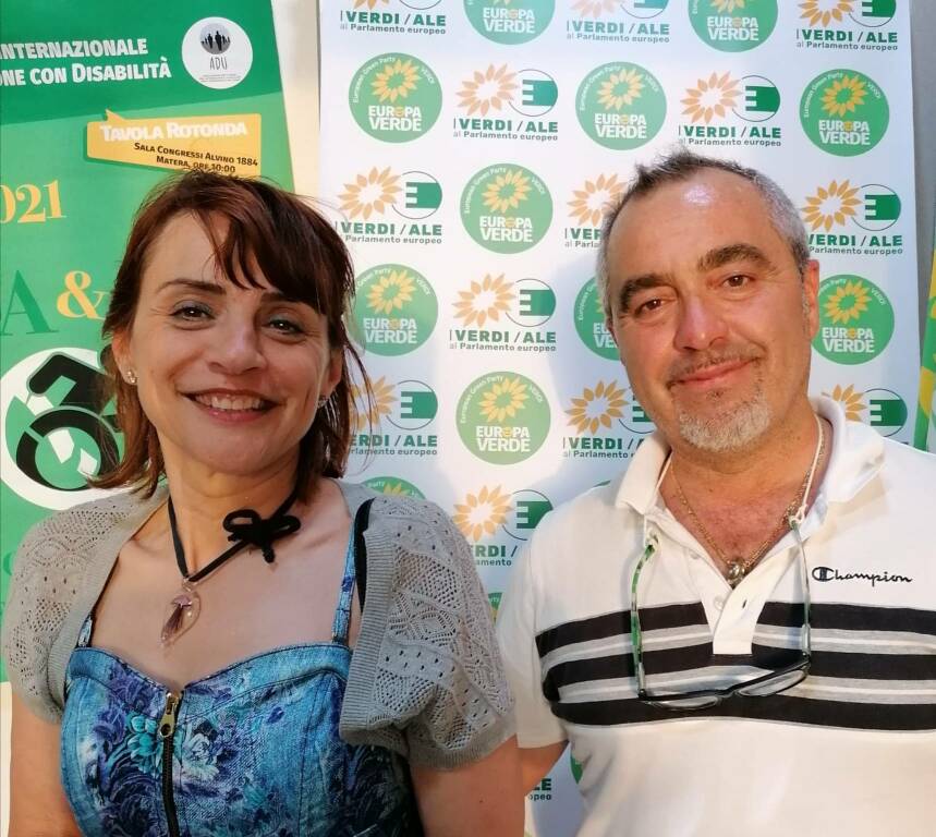 Lucia Summa e Mario Montemurro, portavoce Europa verde Matera