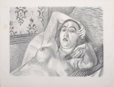 Henri Matisse, il riposo della modella, 1922 litografia