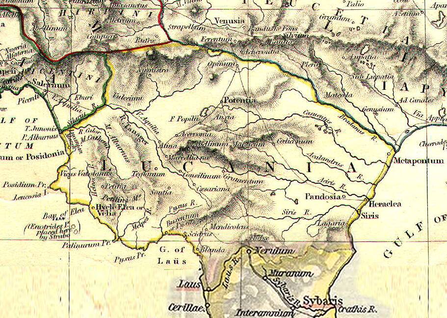 Lucania da The Historical Atlas, by William R_ Shepherd,1911