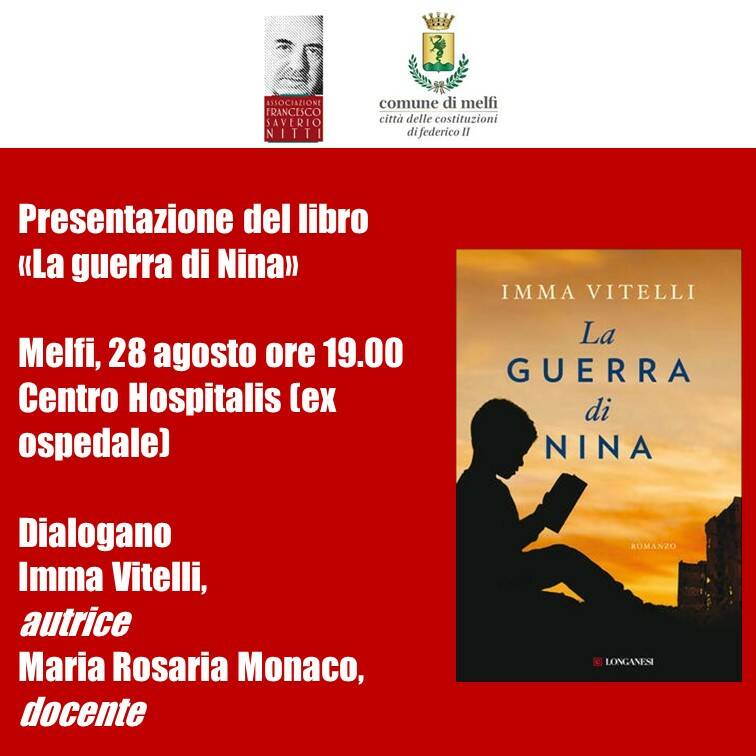 Imma Vitelli presenta “La guerra di Nina” a Melfi