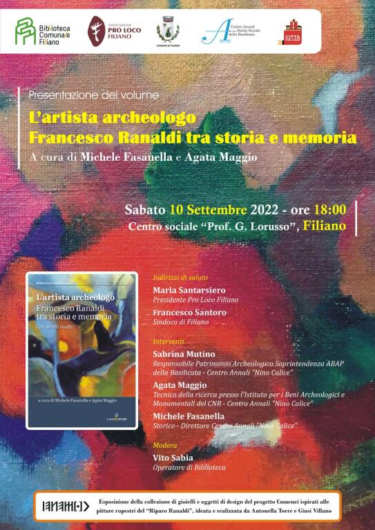 Francesco Ranaldi, tra storia e memoria: a Filiano presentazione del libro di Fasanella e Maggio