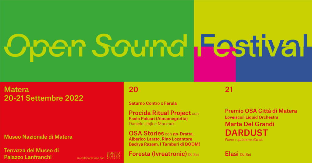 Matera, torna Open Sound Festival