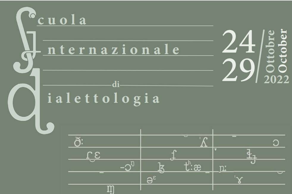Al via dal 24 ottobre la quarta edizione della Scuola Internazionale di Dialettologia