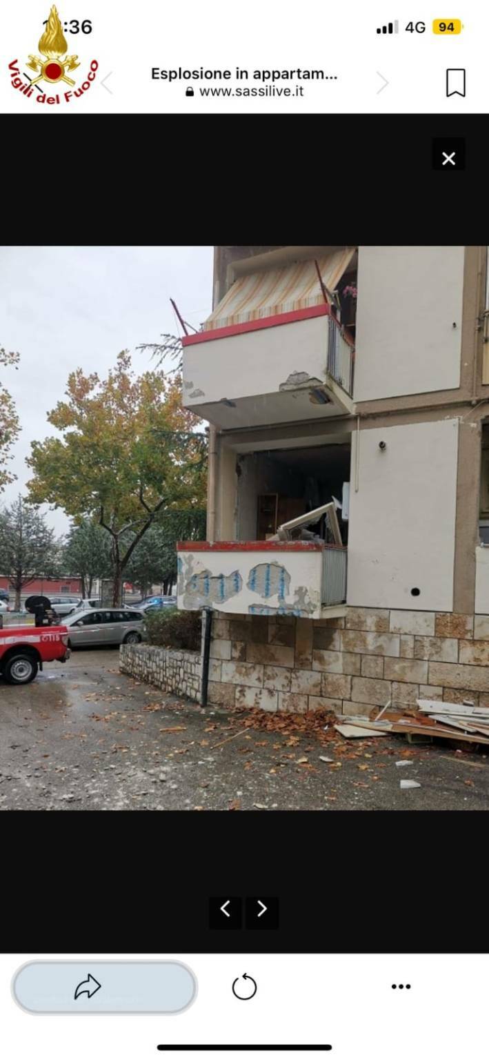 Esplosione in una palazzina, sette feriti a Matera: due gravi trasferiti al Centro grandi ustionati di Bari
