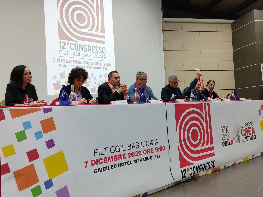 Dodicesimo congresso Filt Cgil Basilicata: Luigi Ditella confermato segretario generale